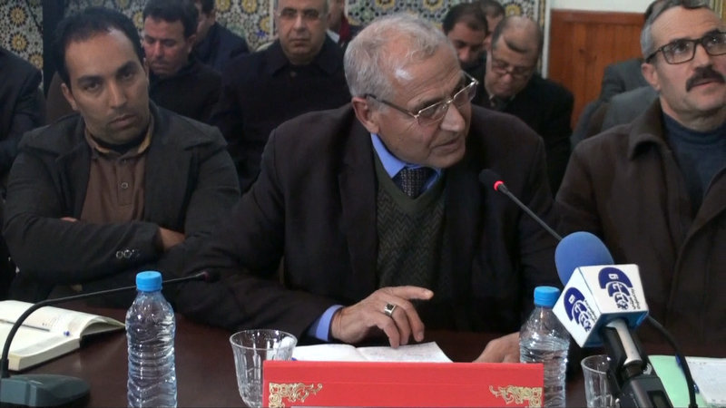 كلمة رئيس جماعة لعوينات خلال اللقاء التواصلي للوفد الوزاري مع ساكنة جرادة VIDEO